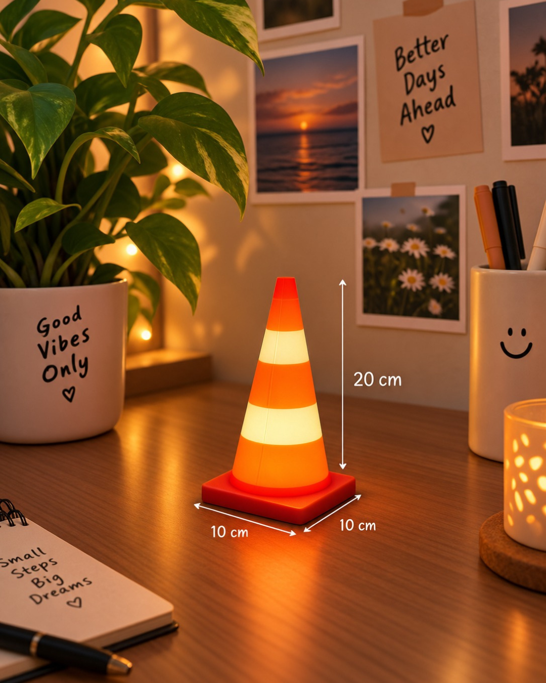 Traffic Cone Desk Lamp
