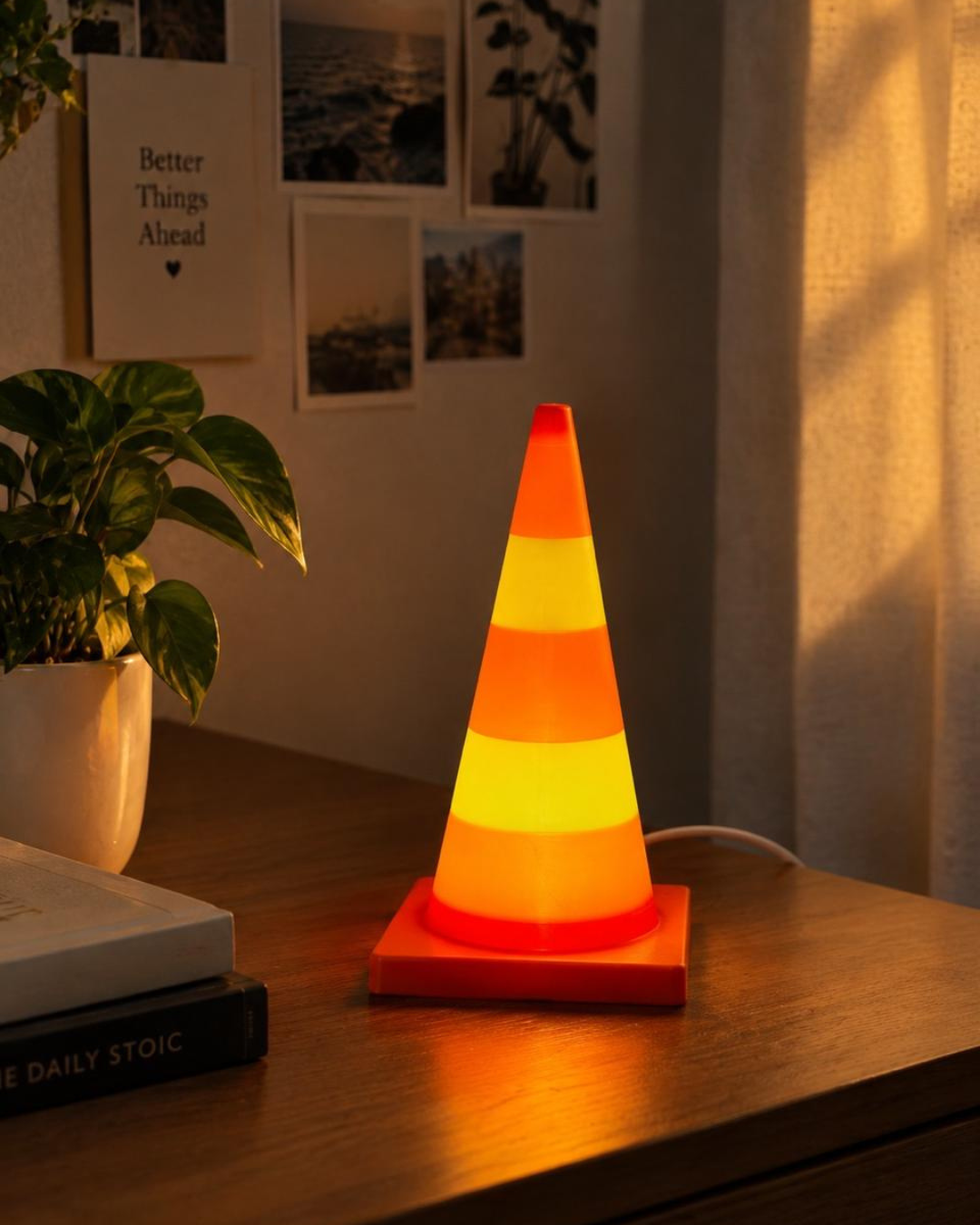 Traffic Cone Desk Lamp