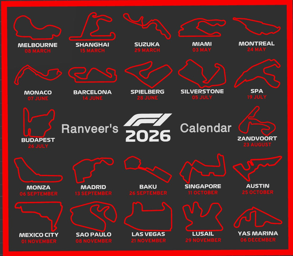 F1 Starter Pack: Calendar & Coaster