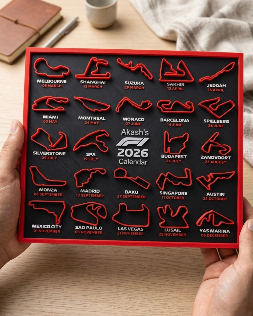 F1 Starter Pack: Calendar & Coaster