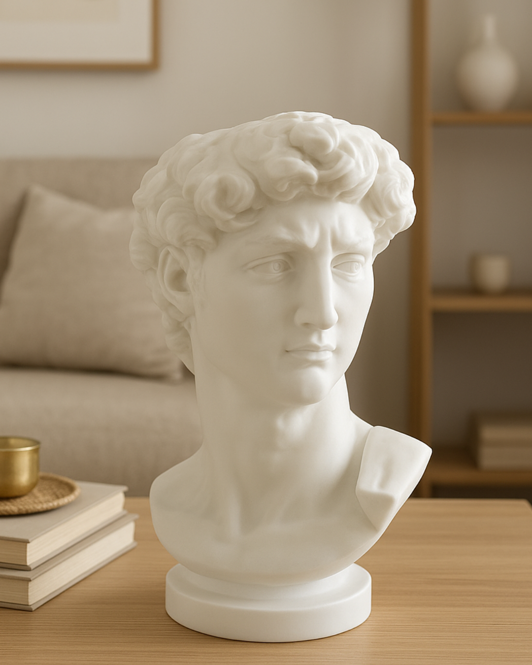 Elevate your space with this David planter, a sculptural face planter inspired by classical art. Perfect for plants, desks, and aesthetic home decor setups.